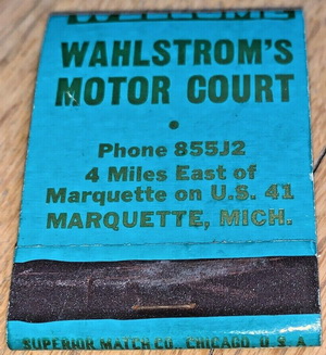 Wahlstroms Parkway Restaurant - Old Matchbook (newer photo)